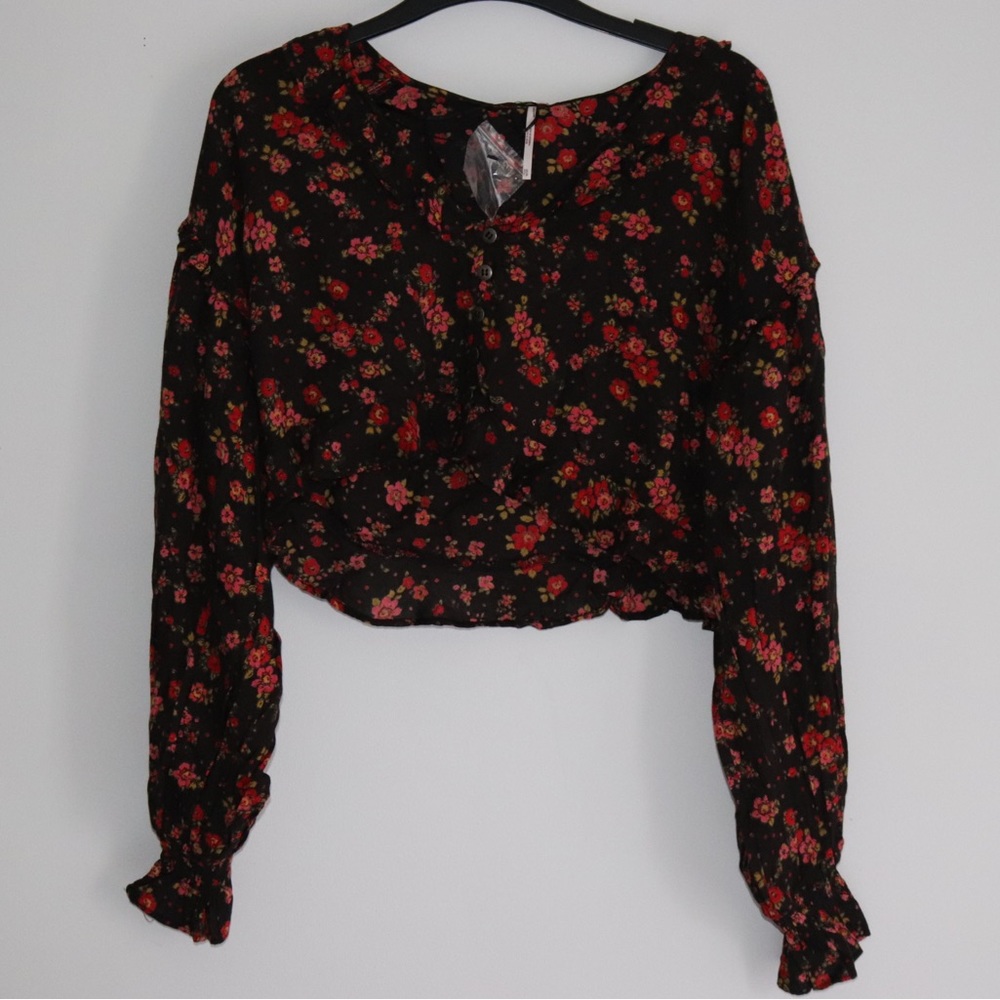 NWOT Free People Secret Garden Set in Black - Picture 2 of 5